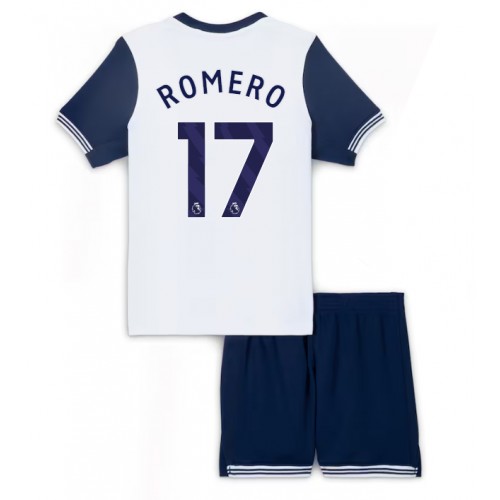 Tottenham Hotspur Cristian Romero #17 Domaci Dres za djecu 2024-25 Kratak Rukav (+ Kratke hlače)